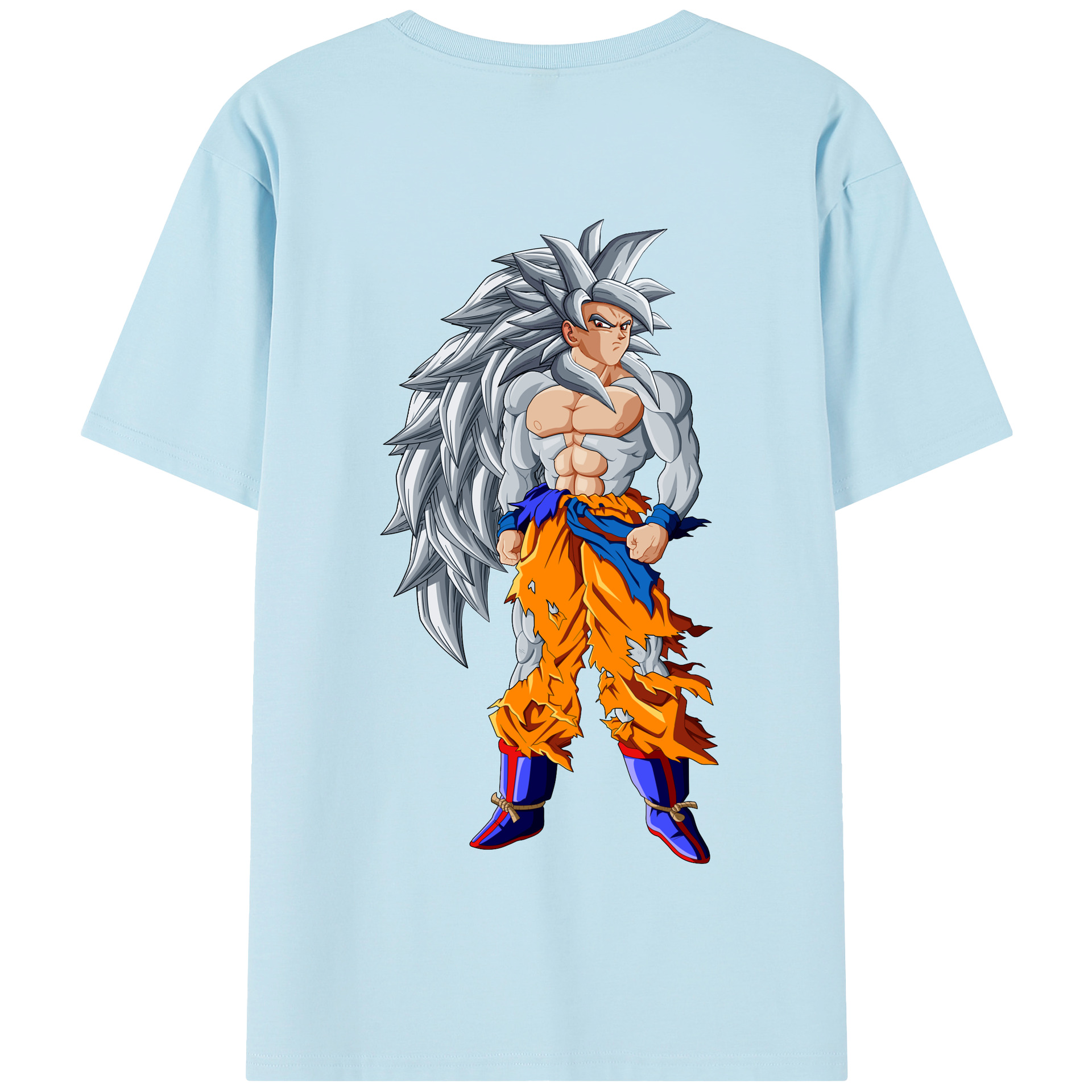 （画像用） ドラゴンボール 孫悟空（そん ごくう）Son Goku カカロット DRAGON BALL Kakarotto 綿100％半袖Tシャツ（背面プリント）